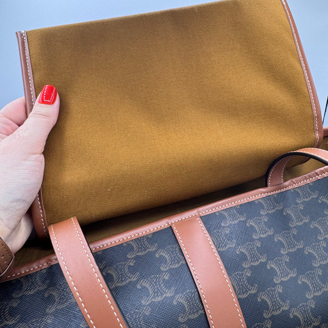 Cabas Celine Moyen Toile Triomphe