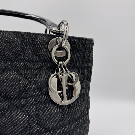 Sac Lady Dior Medium Tissu Jean Noir Dior