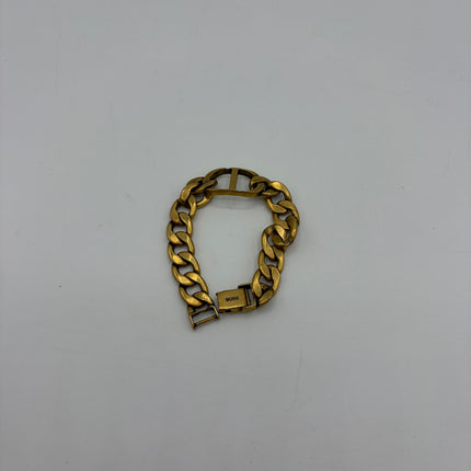 Bracelet Dior CD métal doré vieilli