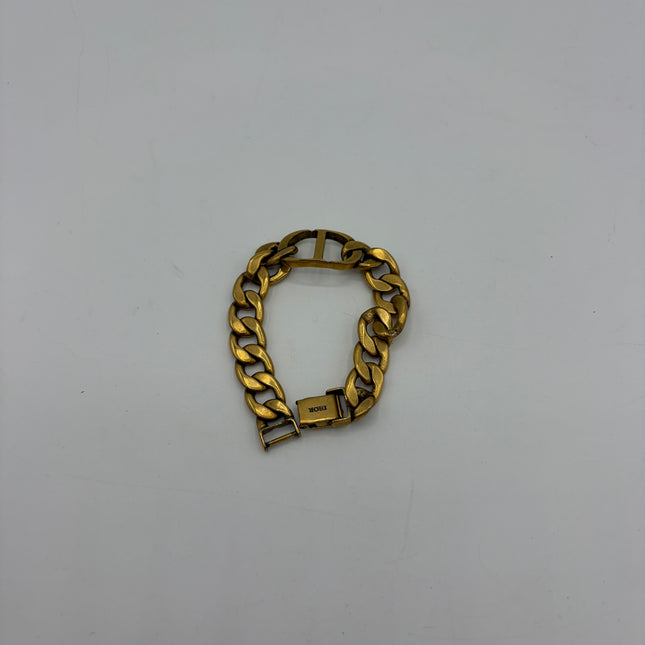 Bracelet Dior CD métal doré vieilli