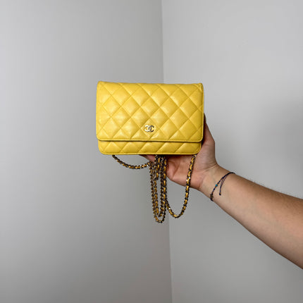Sac Chanel Wallet on Chain Jaune