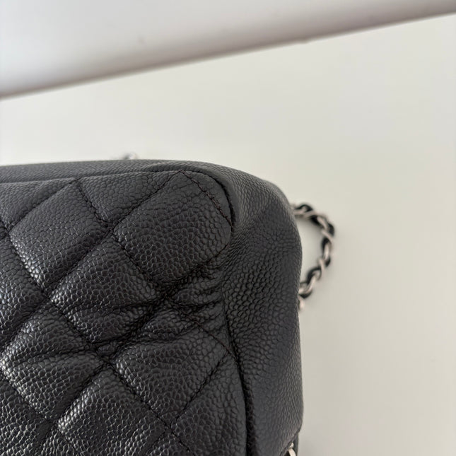 Sac Chanel single flap souple noir