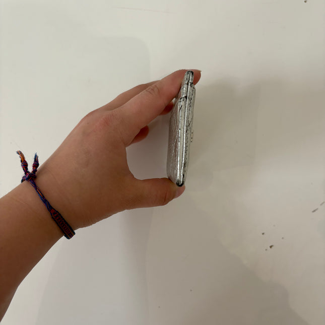 Porte cartes Chanel argent