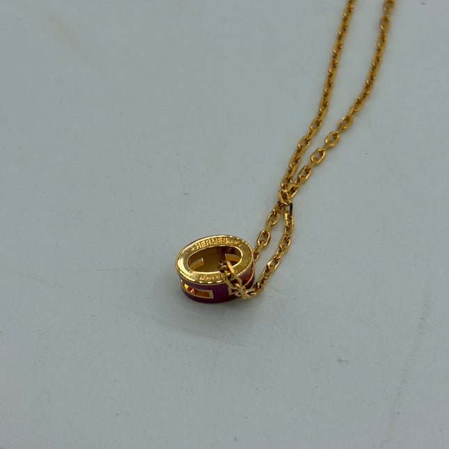Collier Hermès Mini Pop H Fuchsia