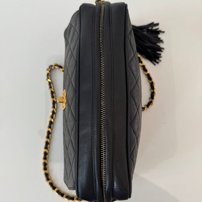 Sac Chanel caméra noir vintage