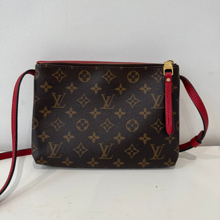 Sac Louis Vuitton bandoulière Twice Monogram & Rouge
