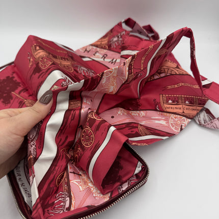 Sac Hermès en soie Jeu des Omnibus