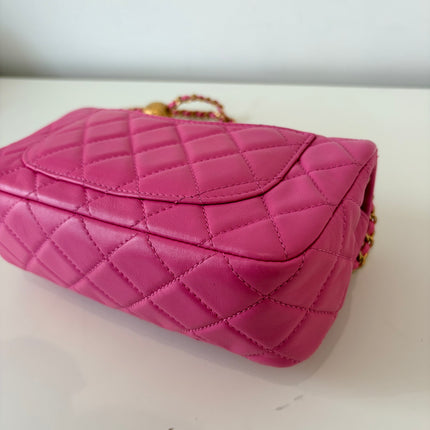 Sac Chanel Timeless Small édition limitée pearl crush rose