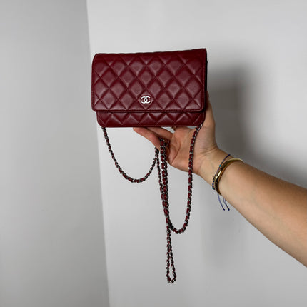 Sac Chanel Wallet on Chain Rouge Éteint