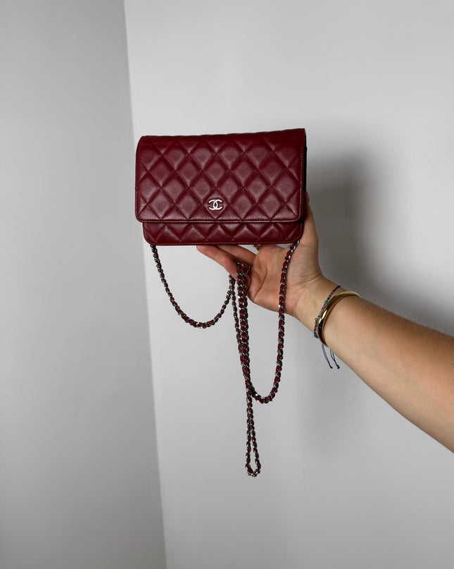 Sac Chanel Wallet on Chain Rouge Éteint