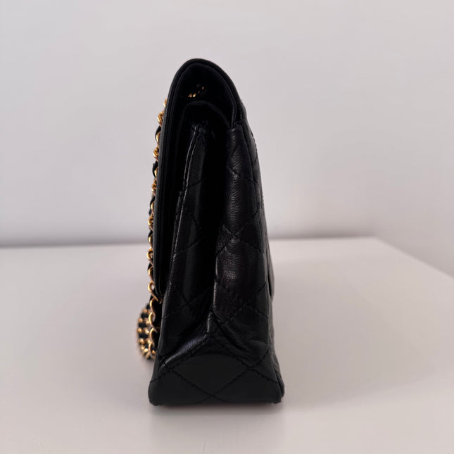 Sac Chanel vintage fermoir bicolore