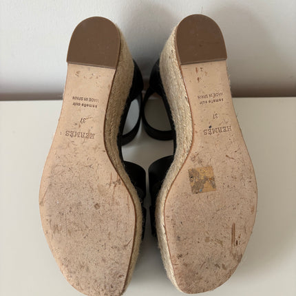 Espadrilles compensées Elda Hermès T37