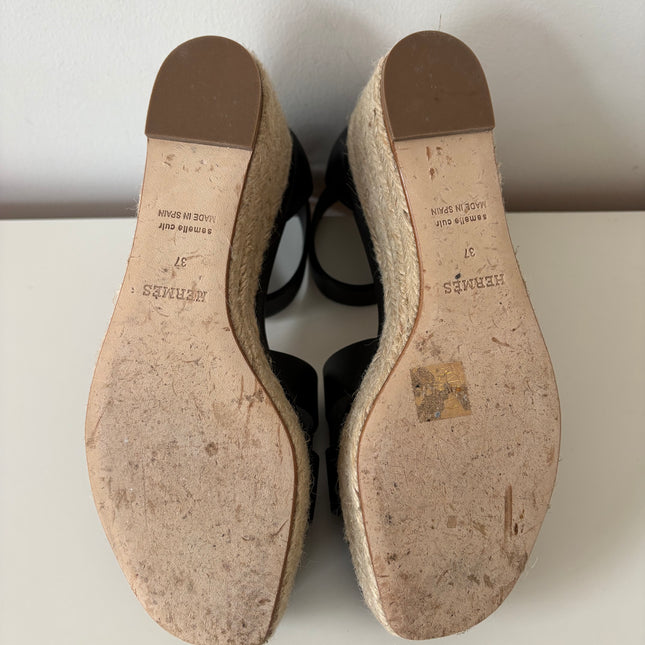 Espadrilles compensées Elda Hermès T37