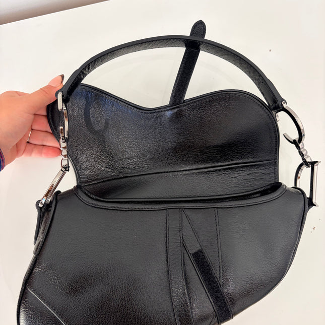 Sac Dior Saddle moyen noir