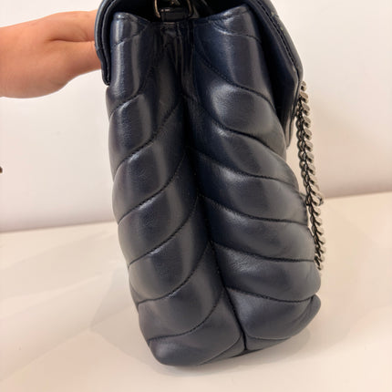 Sac Saint Laurent Loulou Medium Marine