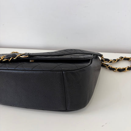 Sac Chanel Hobo bandoulière Cuir Caviar noir