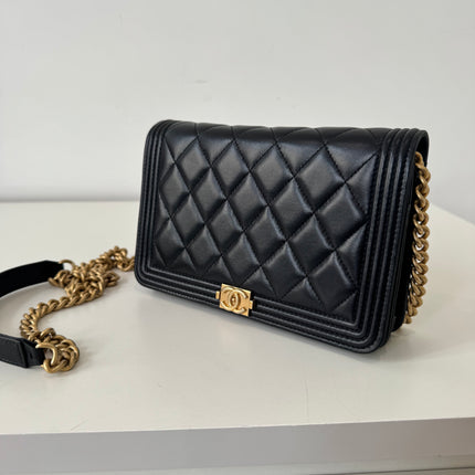 Sac Chanel Wallet on Chain Boy Noir