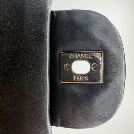 SAC CHANEL GRAND TIMELESS VERNIS NOIR