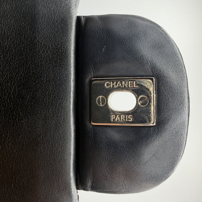SAC CHANEL GRAND TIMELESS VERNIS NOIR