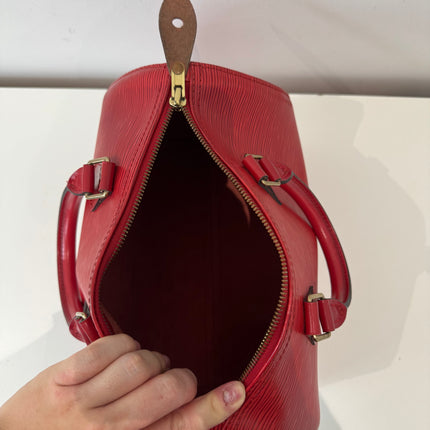 Sac Louis Vuitton Speedy 25 Épi Rouge