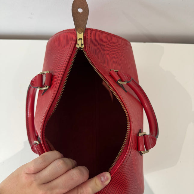 Sac Louis Vuitton Speedy 25 Épi Rouge