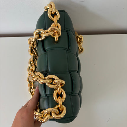 Sac Bottega Veneta cassette vert sapin