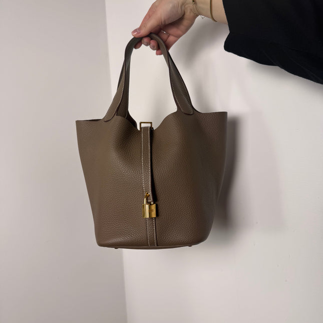 Sac Hermes Picotin 22 Étoupe