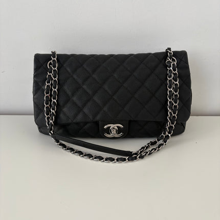 Sac Chanel single flap souple noir