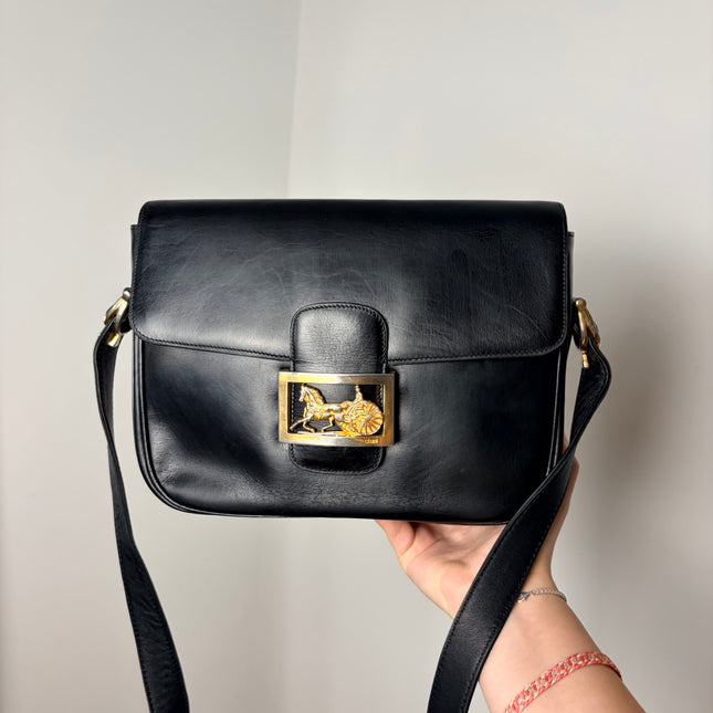 Sac Céline vintage fermoir calèche
