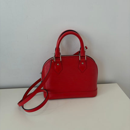 Sac Louis Vuitton BB Alma Cuir Épi Rouge