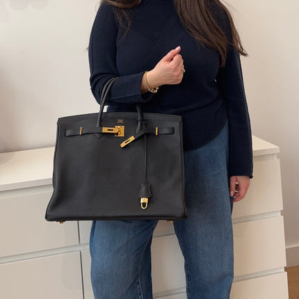 Sac Hermès Birkin 40 Noir