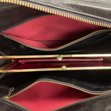 Sac Caméra vintage Chanel Noir