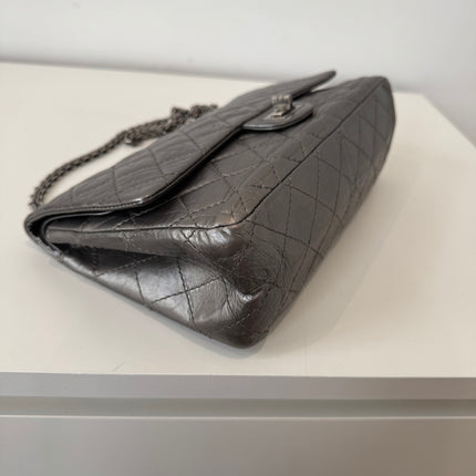 Sac Chanel 2.55 Argent Irisé 28cm