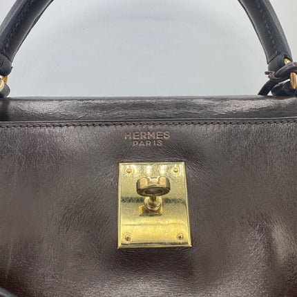 Sac Kelly 32 Hermès Chocolat