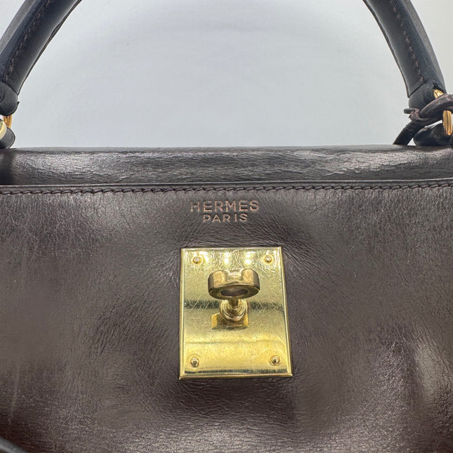 Sac Kelly 32 Hermès Chocolat