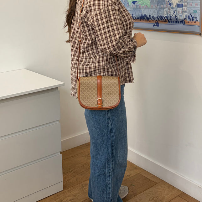 Sac Celine Macadam Beige