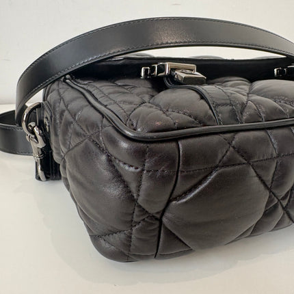 Sac Dior Camp Small cuir noir