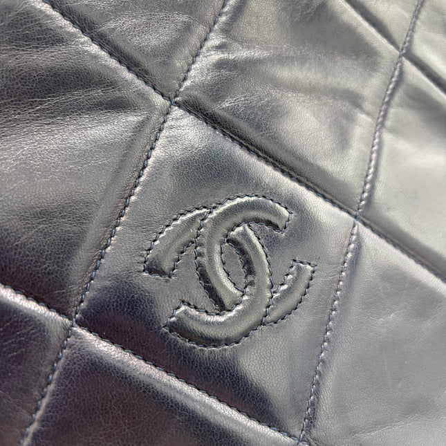 Sac Chanel Single flap marine