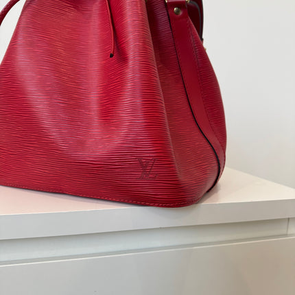 Sac Louis Vuitton Noé PM Épi Rouge