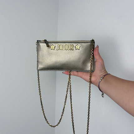 Sac Pochette Dior J'adior bandoulière mordoré