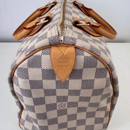 Sac Louis Vuitton Speedy 30 damier azur