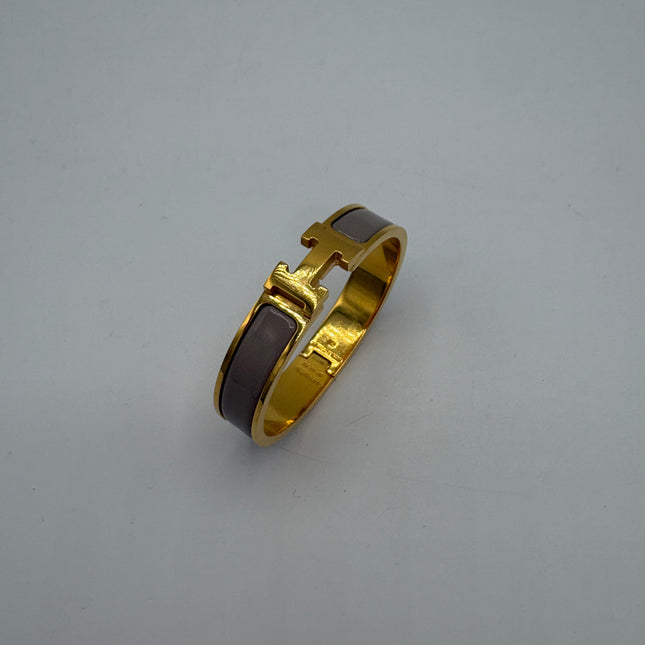 Bracelet Hermès clic H Pm marron glace