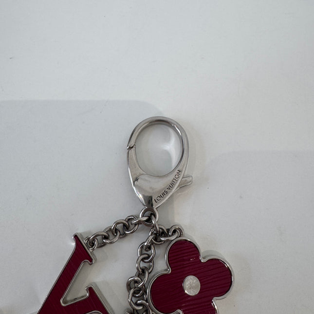 Porte-clés Louis Vuitton Fleur d’Épi Bordeaux