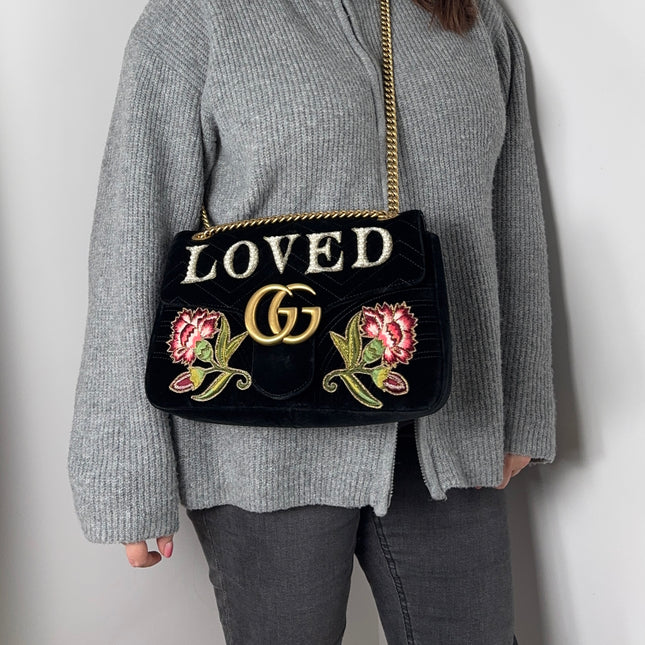 Sac Gucci Grand Marmont Velours Loved