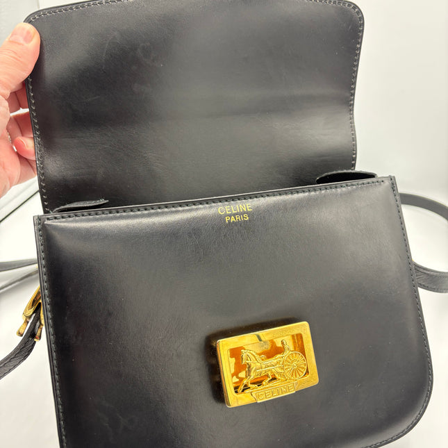 Sac Céline vintage fermoir calèche