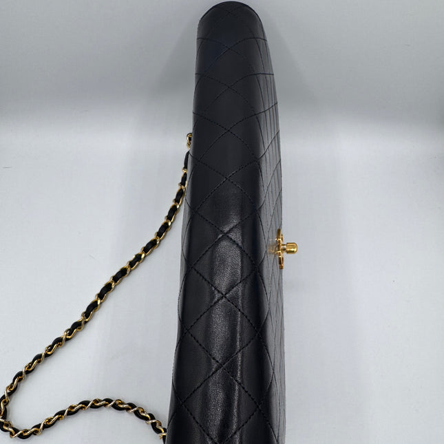 Sac Chanel classique flap grand bandoulière vintage