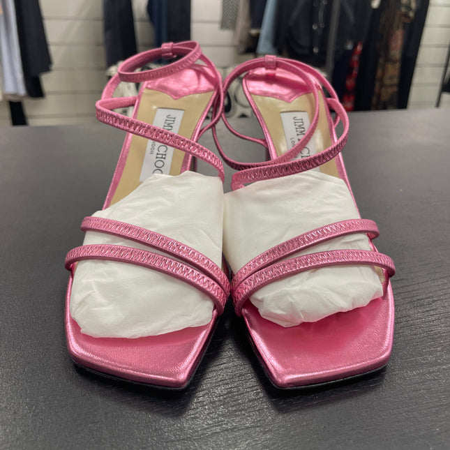 Sandales Jimmy Choo en cuir rose T38 1/2