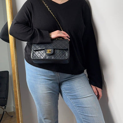 Sac Chanel Timeless 23cm Vintage noir