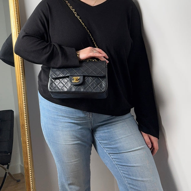 Sac Chanel Timeless 23cm Vintage noir