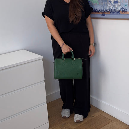 Sac Louis Vuitton Speedy 25 Épi Vert
